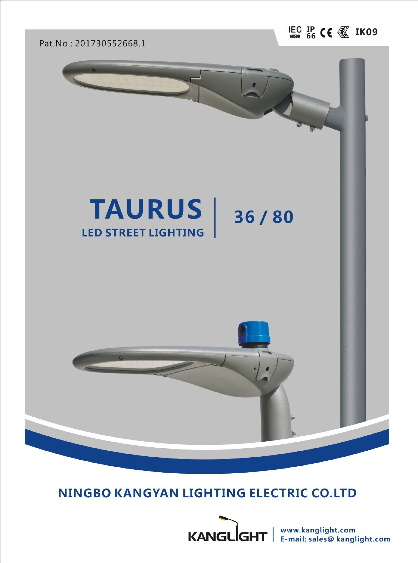TAURUS 36 and 80 LED street-lighting catalogue cover